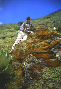Robert Ford on Mt. Karisimbi, Rwanda 1987